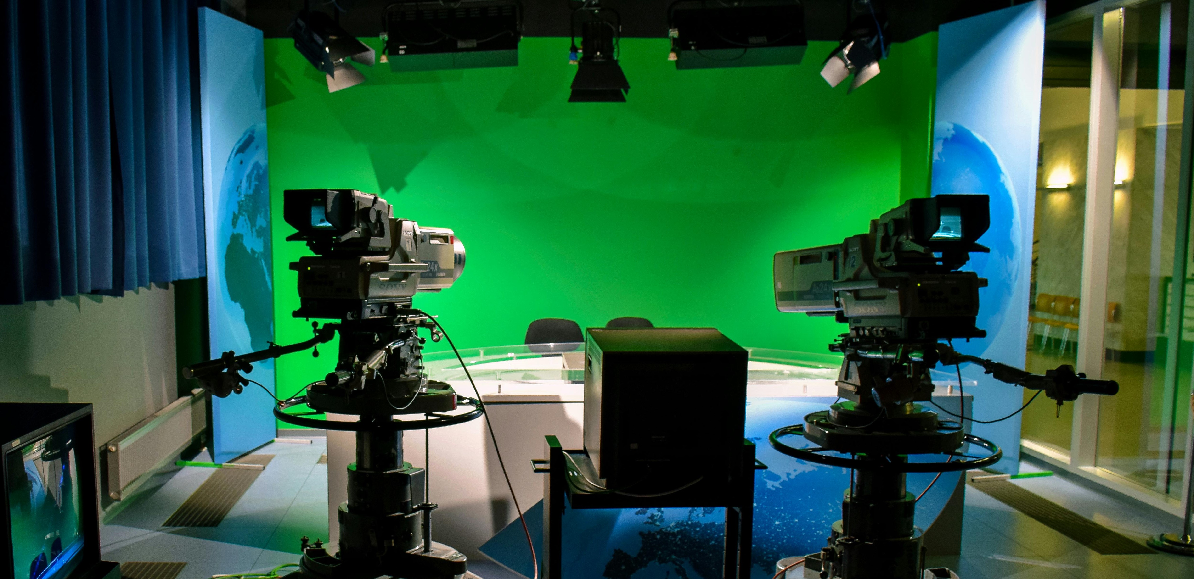 A television studio