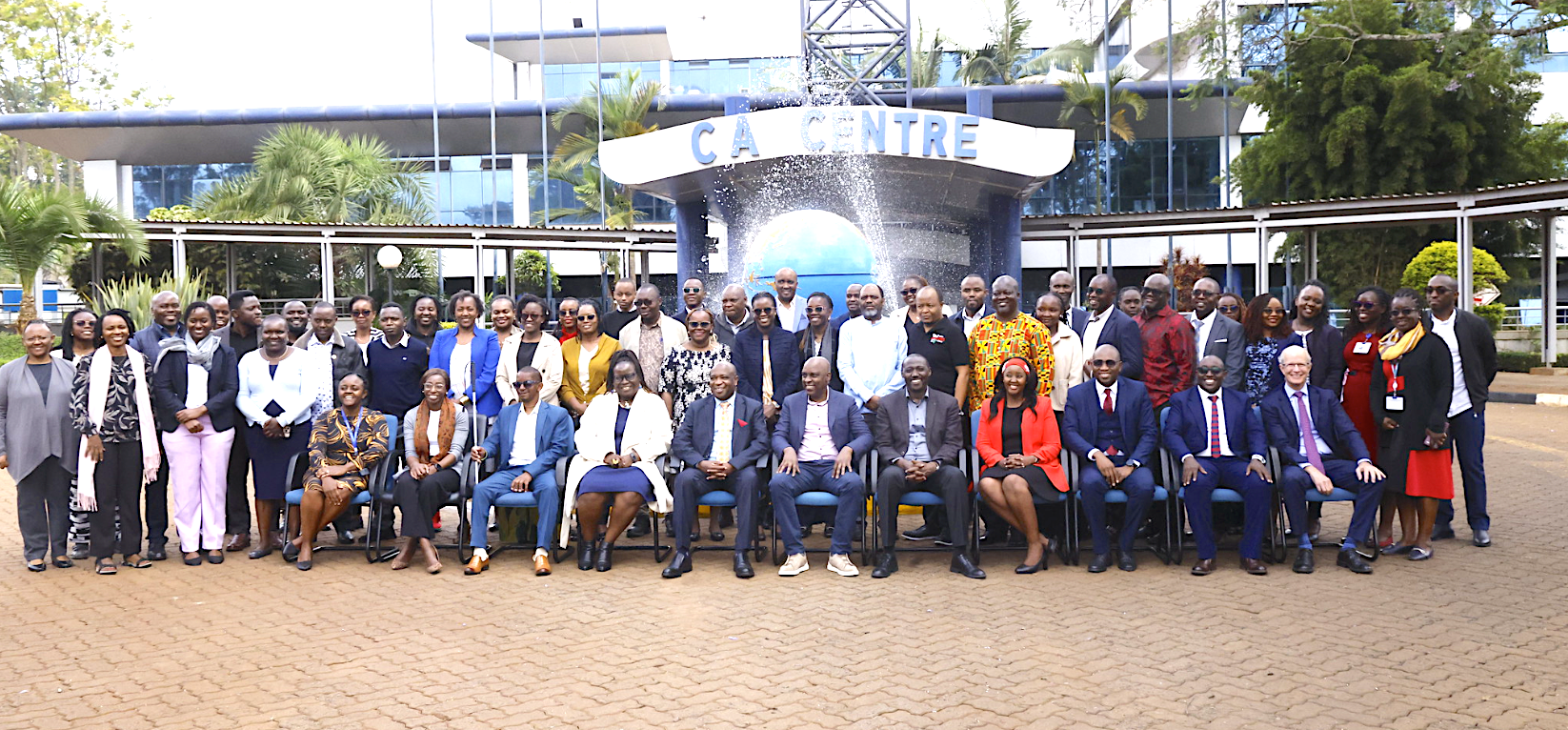 A group photo of the participants who attended the forum held at CA Centre 