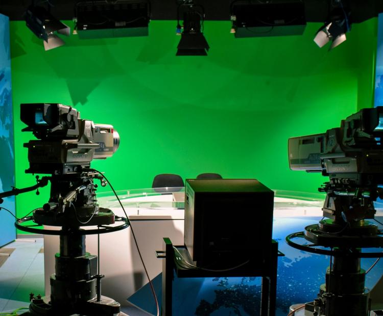 A television studio